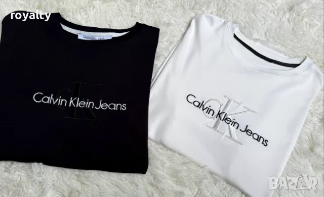 Памучни дамски тениски Ck Различни цветове , снимка 5 - Тениски - 50413782