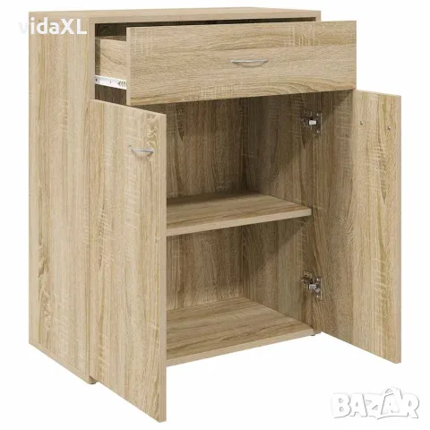 vidaXL Бюфет, дъб сонома, 60x30x75 см, инженерно дърво, снимка 4 - Бюфети - 56147738