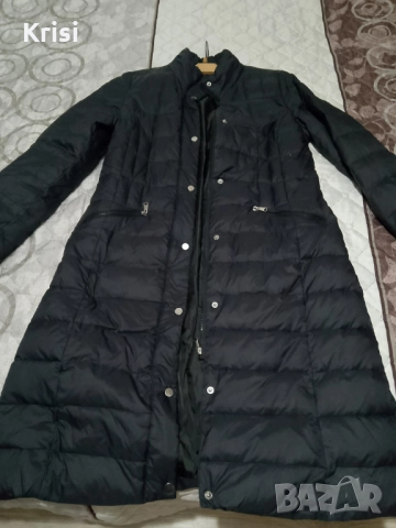 Дамско дълго яке с гъши пух, снимка 4 - Якета - 52531609