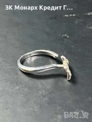 Сребърна обеца за пъп, снимка 2 - Обеци - 49329883