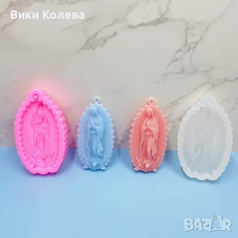 Силиконов Молд "Дева Мария" , снимка 2 - Форми - 52701787