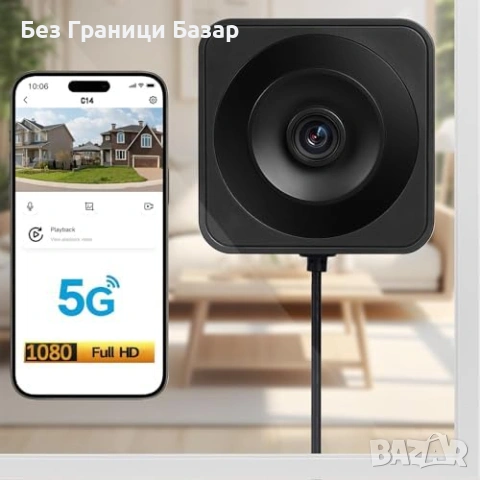 Нова смарт Камера за сигурност през прозорец 1080P AI двупосочно аудио магнитен монтаж