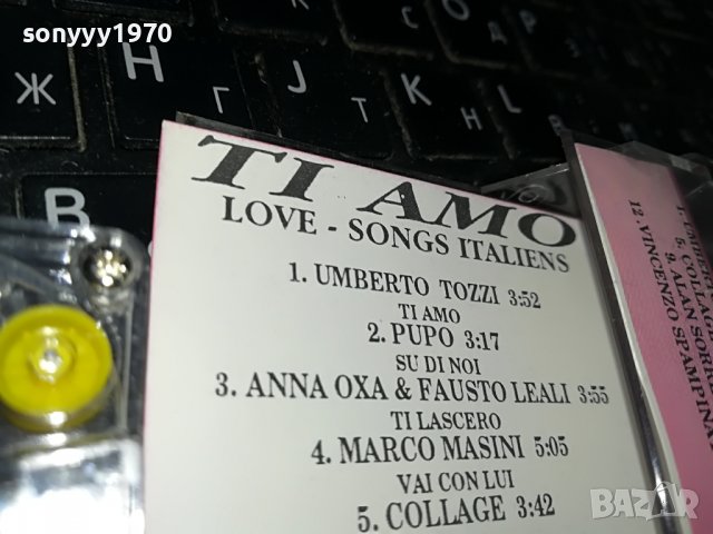 TI AMO LOVE SONGS ITALIENS 1209221420, снимка 14 - Аудио касети - 37977914