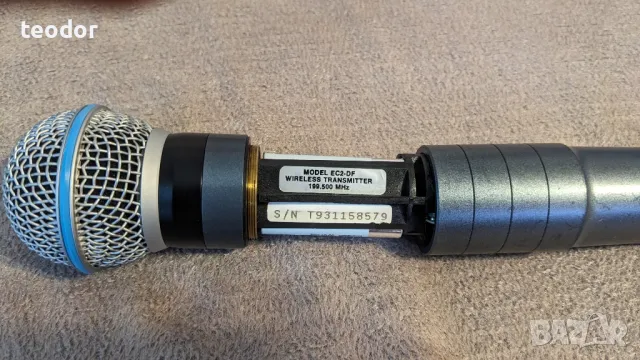 SHURE EC4 Beta58 USA-199.500Mhz, снимка 6 - Микрофони - 49525693