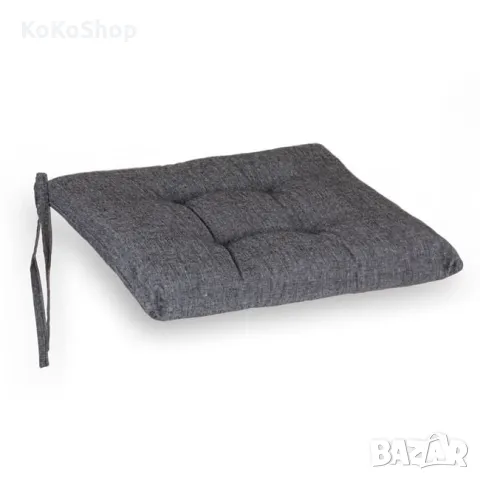 Сива възглавница  за стол-38х38х5 см./декоративна възглавница