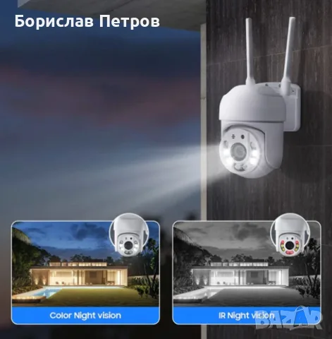 Wi Fi камера 1080P с връзка за PC, IOS, Android и нощен запис /Резолюция: 2MPX; Вграден микрофон