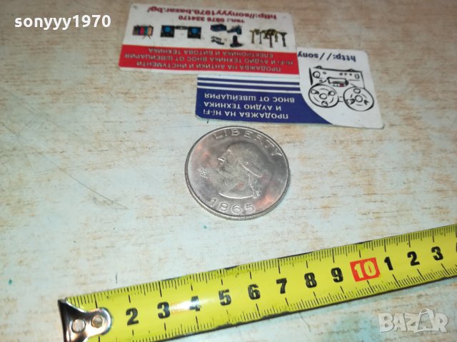 1865 долар 1301211654, снимка 9 - Колекции - 31411328