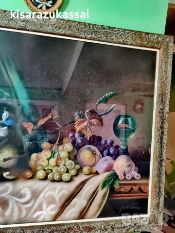 Огромна картина   Натюрморт - техника Сух пастел., снимка 8 - Картини - 48816514