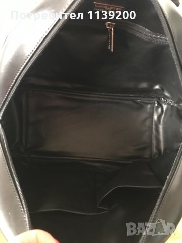 Дамска френска чанта Lancaster Paris полумесец черна естествена кожа, снимка 13 - Чанти - 30854877