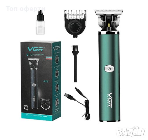 Електрическа машинка за подстригване VGR, V-272, USB зарецдане, Стоманено острие