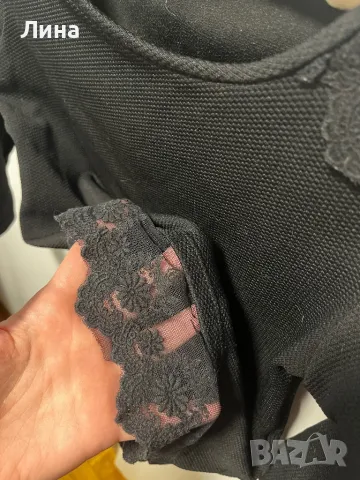 Блуза с дантелен акцент , снимка 2 - Блузи с дълъг ръкав и пуловери - 49106718