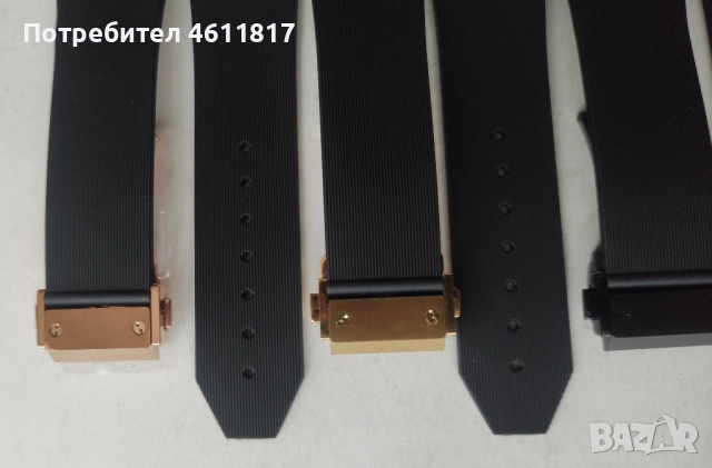 Каишки за часовник HUBLOT 26-19мм, снимка 7 - Каишки за часовници - 51988388
