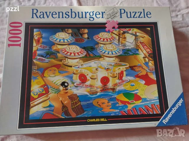 Пъзел "Flipper" Charles Bell Ravensburger 1000 части, снимка 1 - Пъзели - 49270651