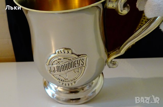 Посребрена халба,чаша J.J.Mahoney's на Hyatt. , снимка 4 - Антикварни и старинни предмети - 37997299