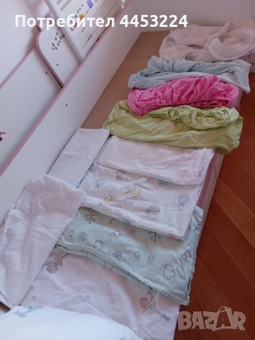 Обиколници за детски легла,матрак от алое вера и чаршафчета, снимка 9 - Спално бельо и завивки - 51496097