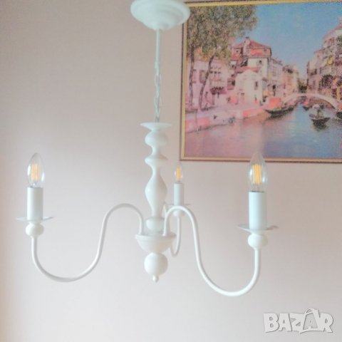 Черен витидж полилей-класически,модерен осветление з хол,всекидневна,спалня,шаби шик старинна  лампа, снимка 16 - Лампи за таван - 25318784