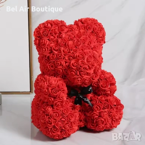 Мече от рози, мечета от рози, подарък за жена, снимка 2 - Други - 54364930