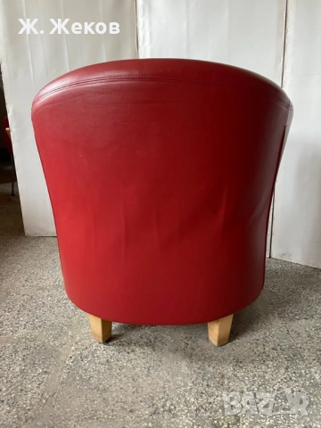 Кожено кресло, снимка 4 - Дивани и мека мебел - 52886369