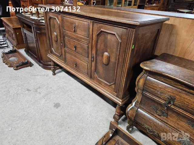 Контрабюфет изработен изцяло от масив ( материал орех), снимка 4 - Бюфети - 48262546