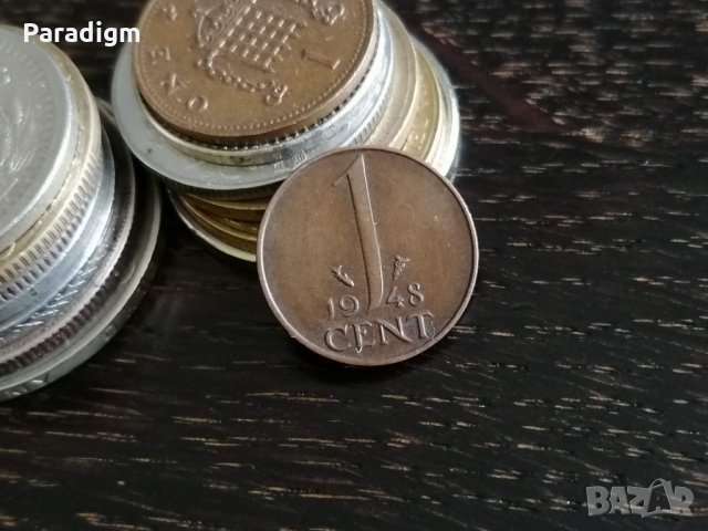 Монета - Холандия - 1 цент | 1948г.