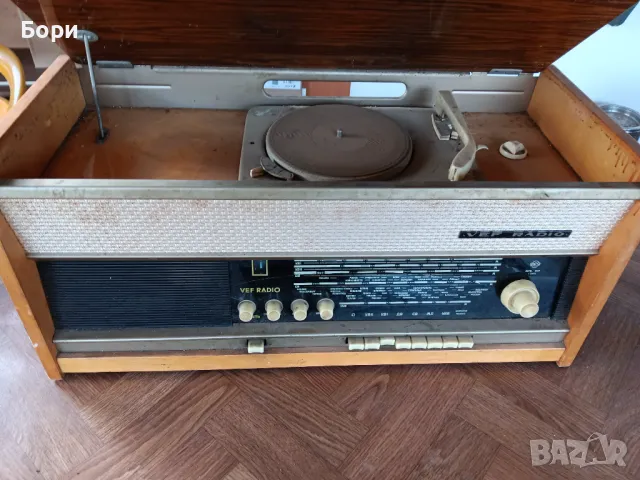 VEF RADIO Радиограмофон  /3, снимка 6 - Радиокасетофони, транзистори - 48656986