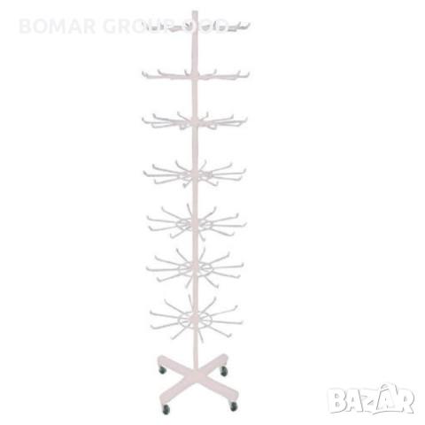 Щендер за бижута и аксесоари 7 етажа, бял