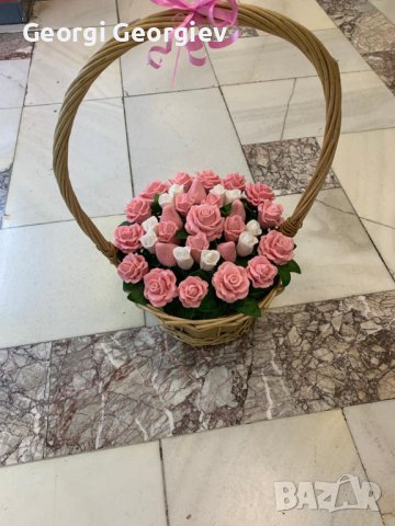 Подаръци от ароматен глицеринов сапун , снимка 2 - Изкуствени цветя - 39888710