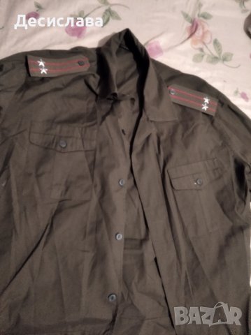 Военни ризи с пагони и военно палто-ретро, снимка 9 - Други ценни предмети - 38055401