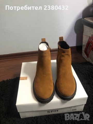 Дамски боти SPM Chelsea “Lano”- 40 номер. Велурена кожа, снимка 3 - Дамски боти - 38710511