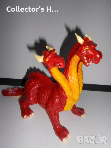 Ретро винтидж екшън фигурка триглав дракон фигура играчка от 1984 г., снимка 5 - Колекции - 52729319