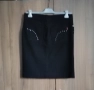 Дамска пола дънкова,черна,от Италия,като нова, снимка 2