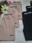 Дамски къс клин Nike Pro Лилаво Бежов M-XL Колоездачен, снимка 2