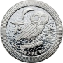 1 унция Сребърна монета "Атинска сова" от Н.Зеландия, снимка 1