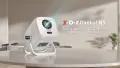 Преносим проектор Gimbal N5 с интелигентна операционна система и вграден 1080P WiFi 6 и Bluetooth , снимка 2