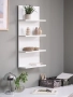 Бяла етажерка-40х80х13 см./бяла стенна етажерка/стенна етажерка, снимка 1