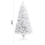 Изкуствена коледна елха - бяла, снимка 3