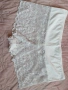  2XL  Снежно бял дантелен боксер с висока талия , снимка 4