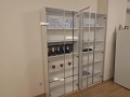 Бяла секция със стъклена врати 80см/30см/200см, от ИКЕА, 2 бр. В отлично състояние, снимка 1