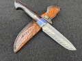 Ловен нож дамаска стомана LN423, снимка 12