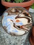 Керамична чиния,ръчна изработка за стена, снимка 1 - Декорация за дома - 34437445