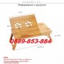 Луксозна бамбукова маса за Лаптоп / Компютър - бюро за легло поставка, снимка 4