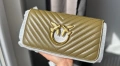 Дамска чанта Pinko Love Click Baguette Mini Chevron маслинено зелено, , снимка 6