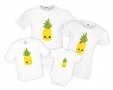Семеен Комплект Тениски Summer pineapples family Ананас,Плод ,празник Изненада,, снимка 1