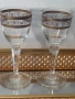 2 броя кристални чаши за ракия с 24 К, снимка 1