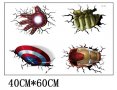 4 лого герои avengers Хълк Америка Айрън iron самозалепващ стикер за стена и мебел детска лепенка, снимка 2