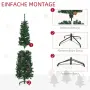 Изкуствена коледна елха HOMCOM, тънка шишарка, снимка 7