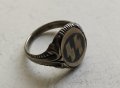 Сребърен пръстен с ниело, снимка 3