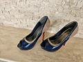 Дамски обувки на ток 13см,платформа 3см, снимка 3