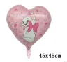 2 вида Коте Мари Marie сърце фолио фолиев балон хелий и въздух парти, снимка 3