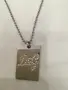 D&G Dolce & Gabbana Rhinestone Dog Tag колие унисекс, снимка 4